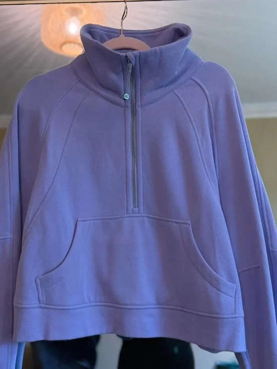 NWOT Lululemon Lilac Smoke Funnel Neck Scuba - Picture 2 of 7